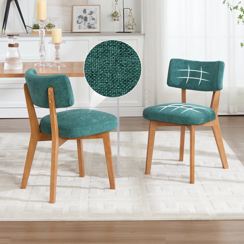 SEDIA da pranzo Set da 2 pezzi 54,5x47x77 cm Legno Verde