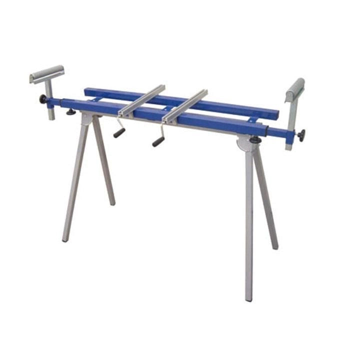 Fox FO-F50-179 Banco Pieghevole Universale per Troncatrici Portata Massima 100 Kg Altezza Regolabile 900 1050 mm Larghezza Massima 1890 mm colore Nero