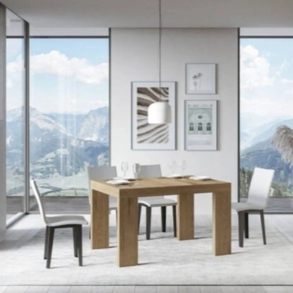 Tavolo allungabile 120/224x90 cm Roxell colore quercia natura