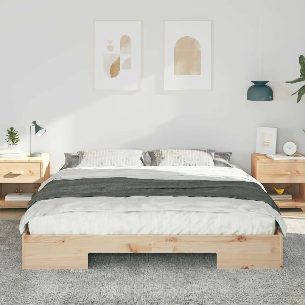 Letto matrimoniale | Letto per adulti | Struttura del letto Marrone 200 x 200 cm
