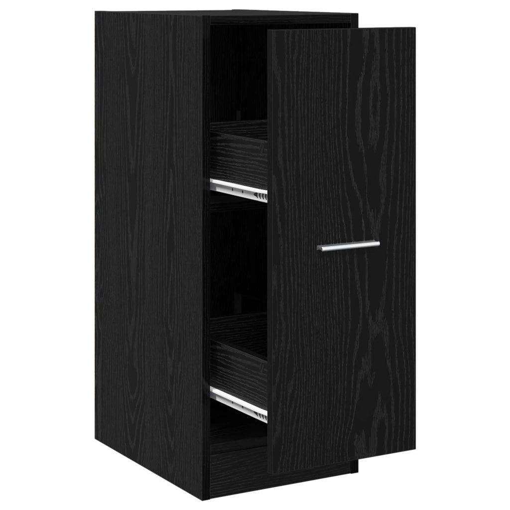 Armadio da Apoteca Rovere nero 30 x 41 x 77.5 cm 868992