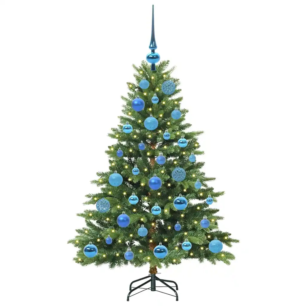 Albero di Natale artificiale con 150 LED Verde 120 cm PE e PVC 3397530