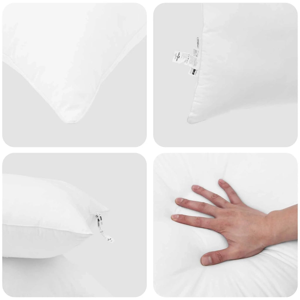 Set di Piumoni con cuscino 2 pcs Bianco Microfibra 3376868