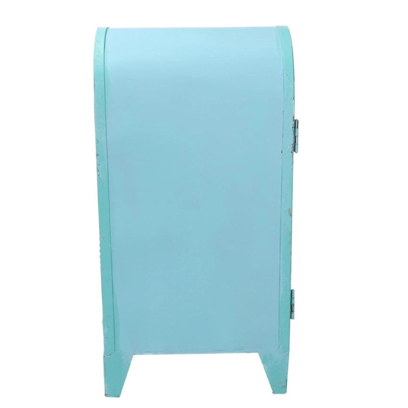 Cassetta posta metallo mare azzurro cm 18x13,5h35,5