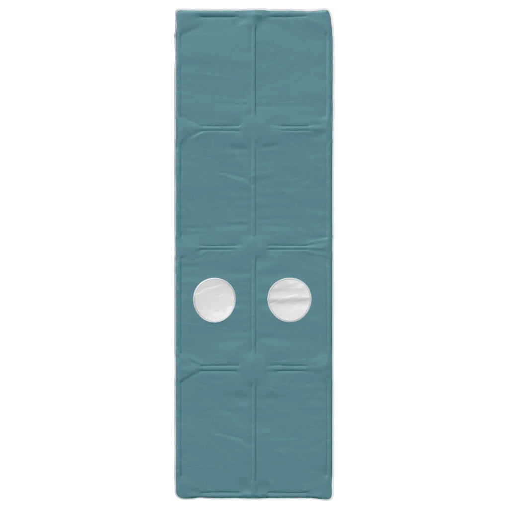Letto singolo | Letto per adulti | Letto con Tunnel 3 pcs Bianco e azzurro Legno ingegnerizzato