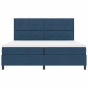 Letto a molle con strisce LED Blu 200 x 200 cm Tessuto 3342899