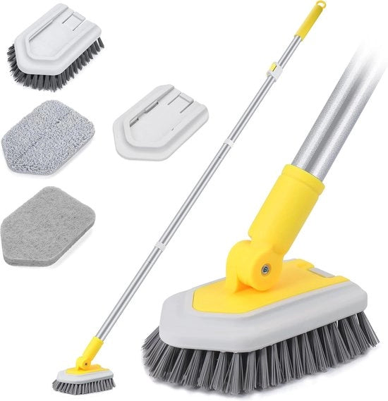 Pennello 2 in 1 con Manico Regolabile e Testa Interchangeabile