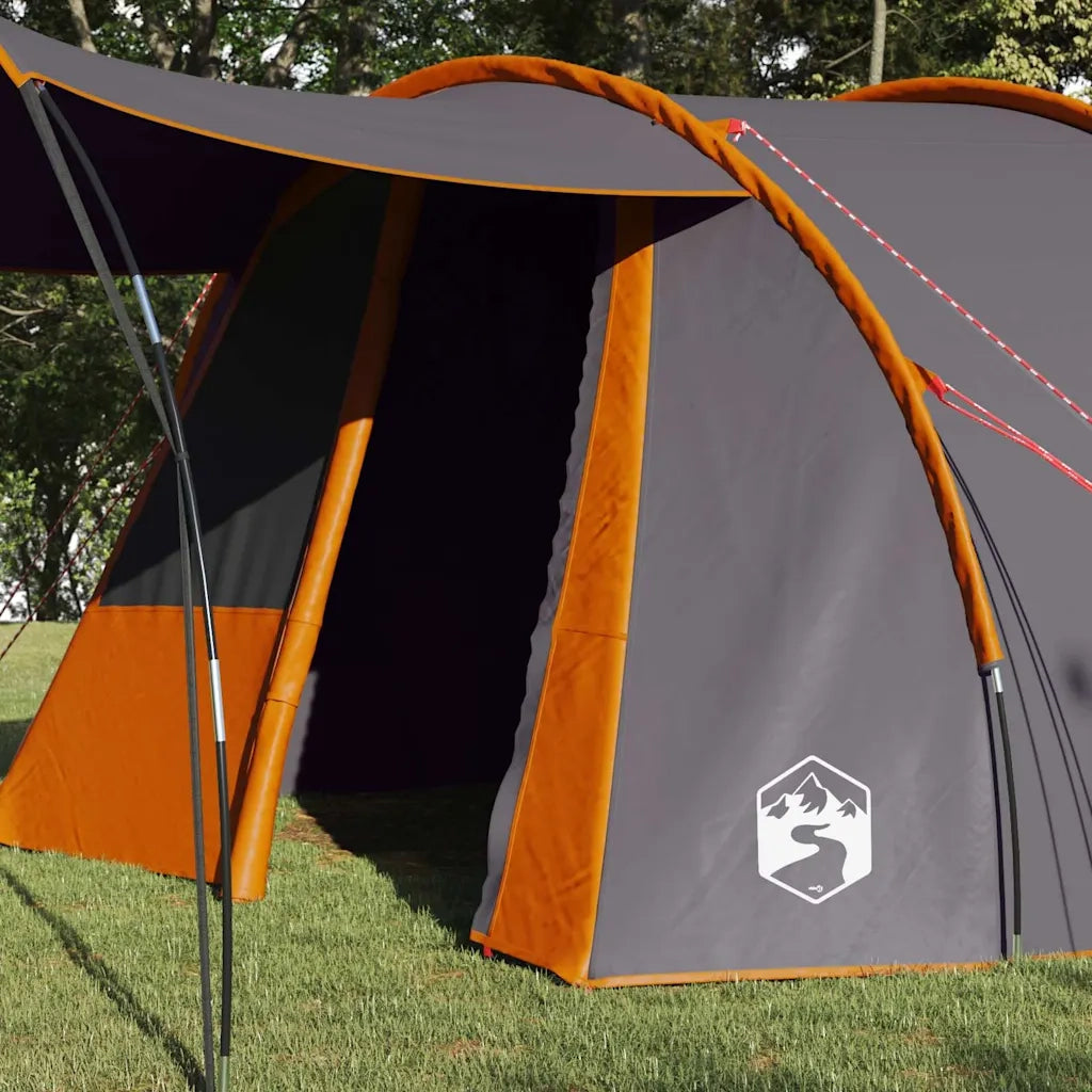Tenda tunnel per 4 persone 4 persona Grigio e arancione 42004037