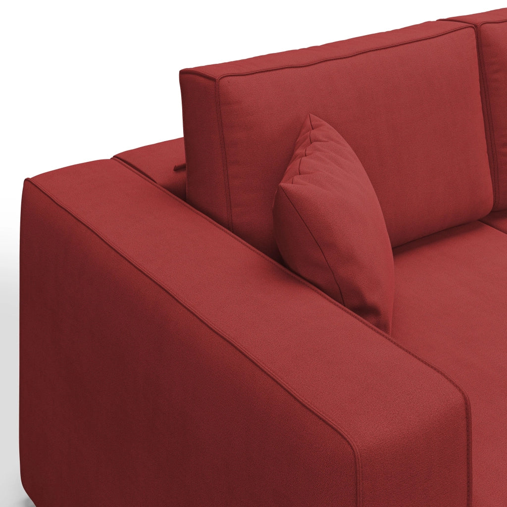 Morfeo Divano 3 sedute tessuto impermeabile 245 cm rosso