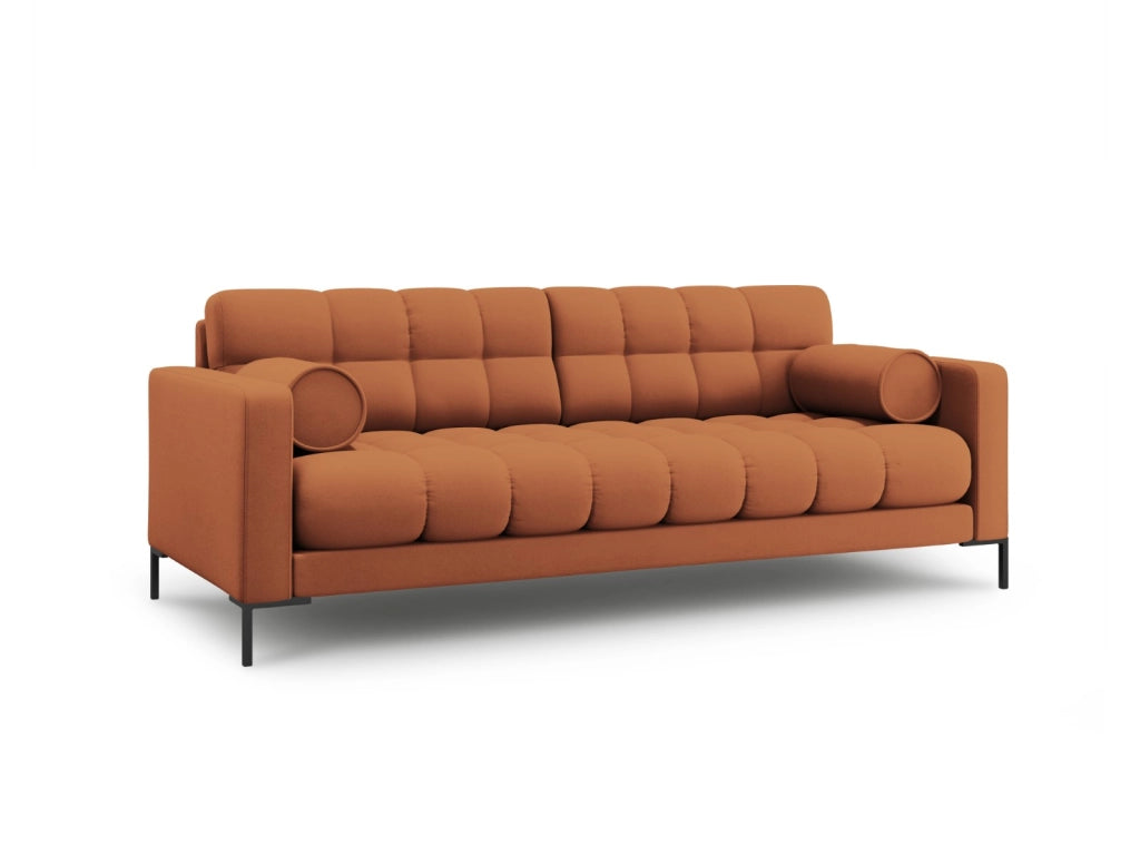 Cosmopolitan Design - Divano "Bali" 3 posti in tessuto strutturato mattone 