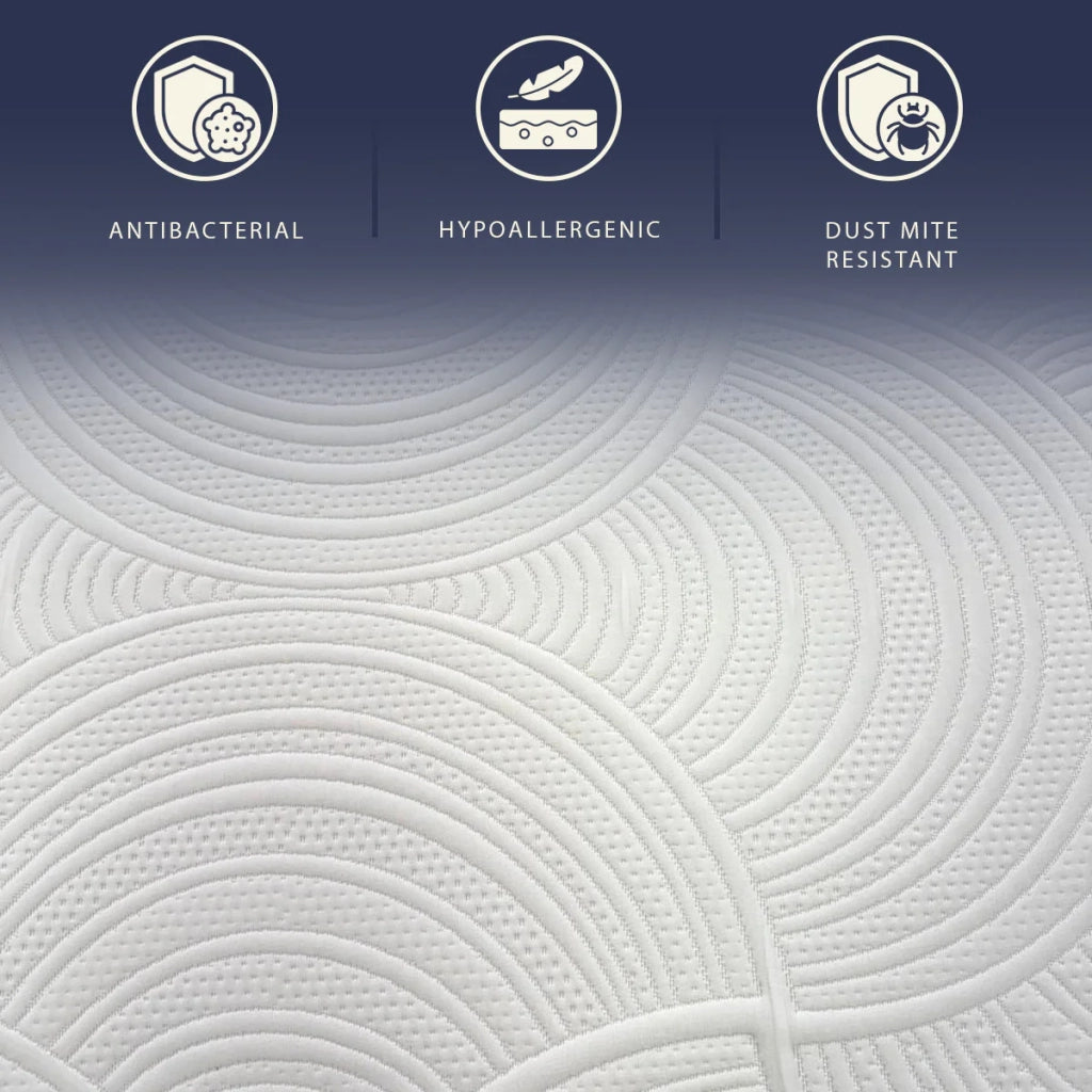 Materasso 120x200 Memory Breeze e Molle Insacchettate | Altezza 30 cm |  Sfoderabile, Anallergico e Traspirante | Made in Italy