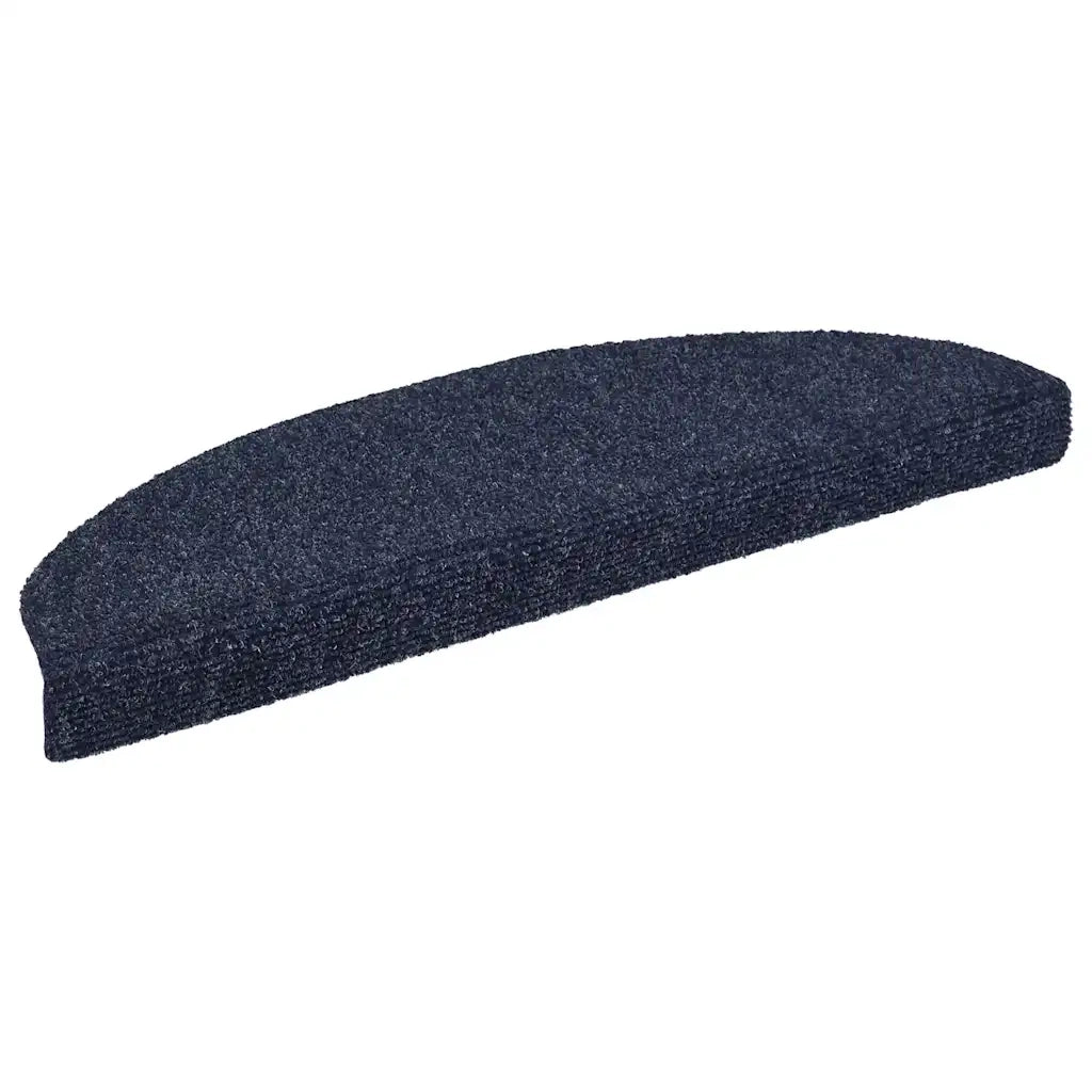 Tappetini per scale autoadesivi 15 pz | Gradini per Scale 65x21x4 cm blu semicircolari grandi