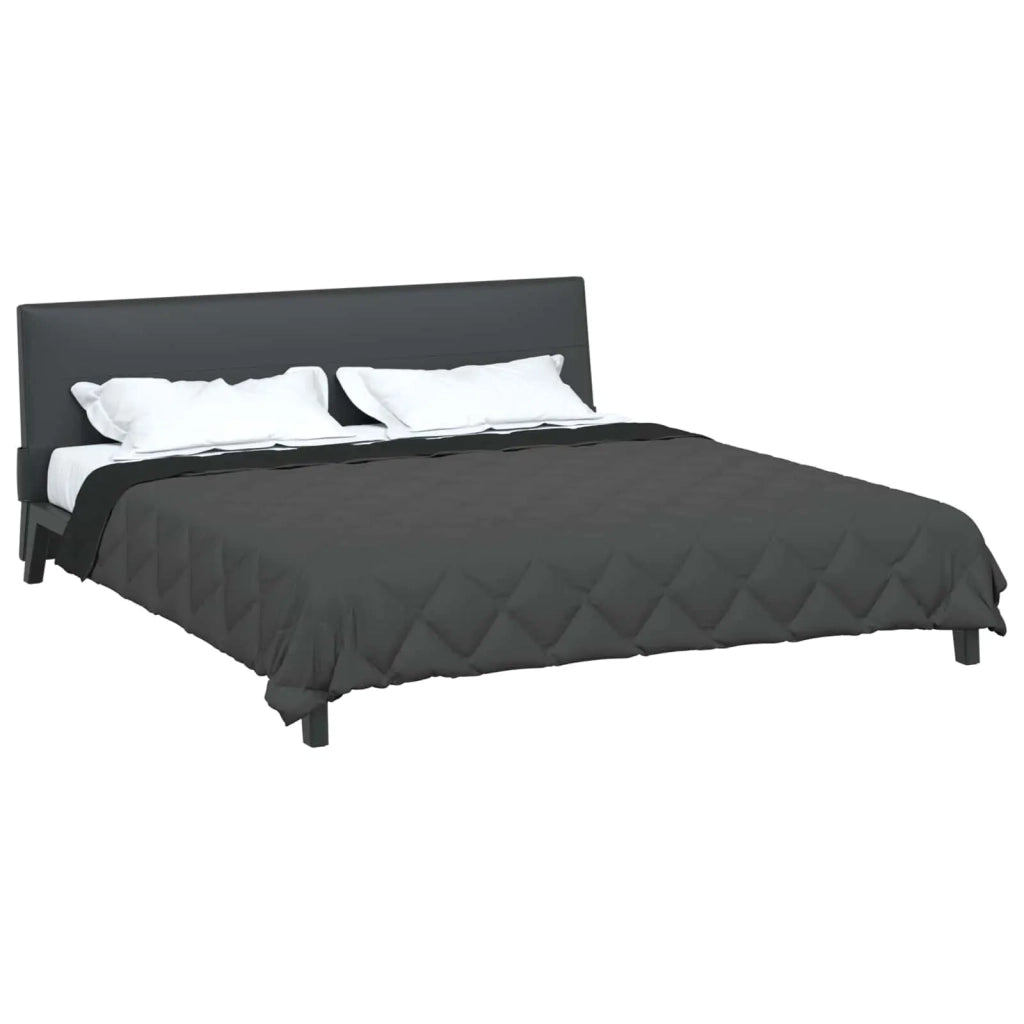 Piumone | Duvet Completo Annuale Nero e antracite 220 x 240 cm