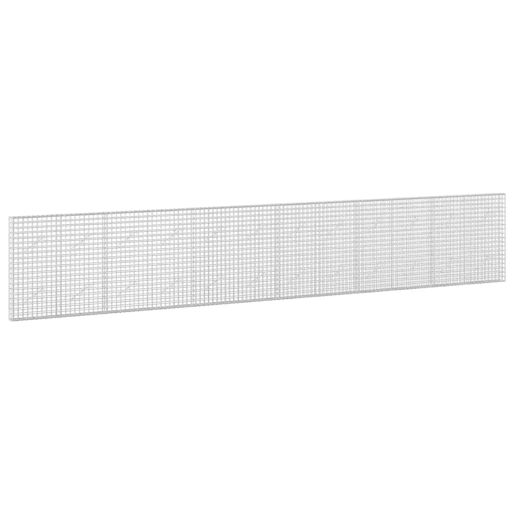 Gabione con filo da 5 mm e rete da 5x5 cm 600x10x100 cm 3463974