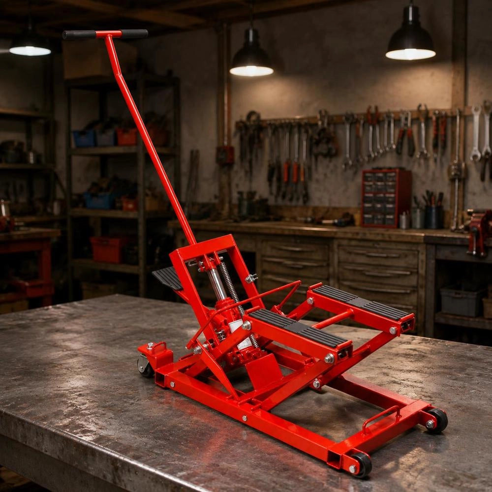 Hydraulic Motorcycle Lift ATV 680 Kg Red