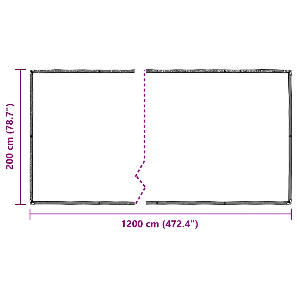 Telone Trasparente con Occhielli 2x12 m in Polietilene
