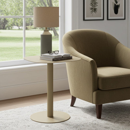 Tavolino design SKANDY in metallo stile scandinavo