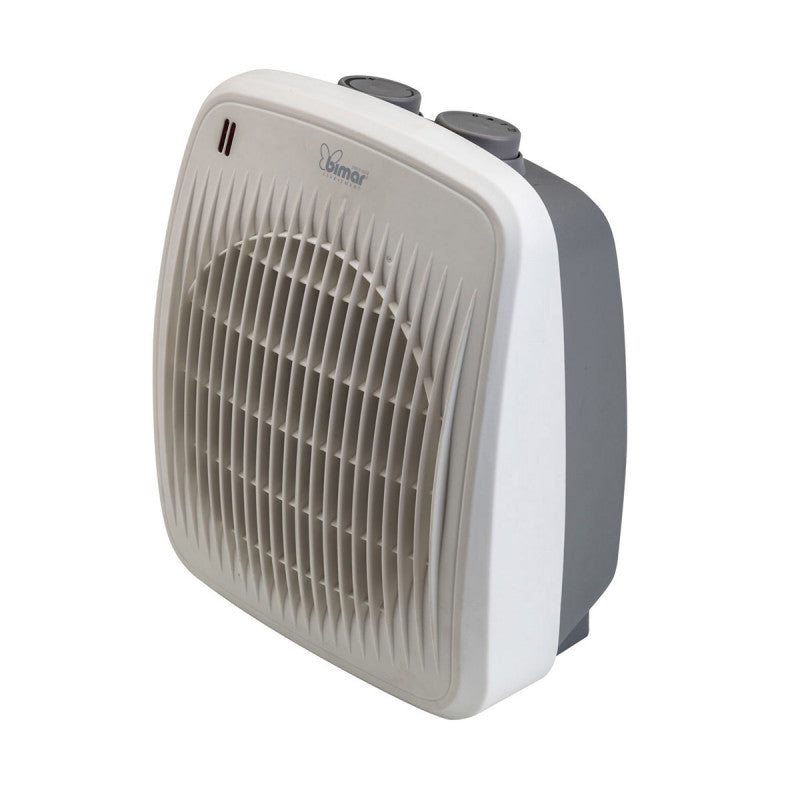 Bimar Termobagno Compatto HF190 con Doppia Potenza 1000/2000W, Protezione Antigoccia IP21, Termostato Regolabile, Ventilazione Estiva, Ideale per il Bagno e gli Ambienti Umidi