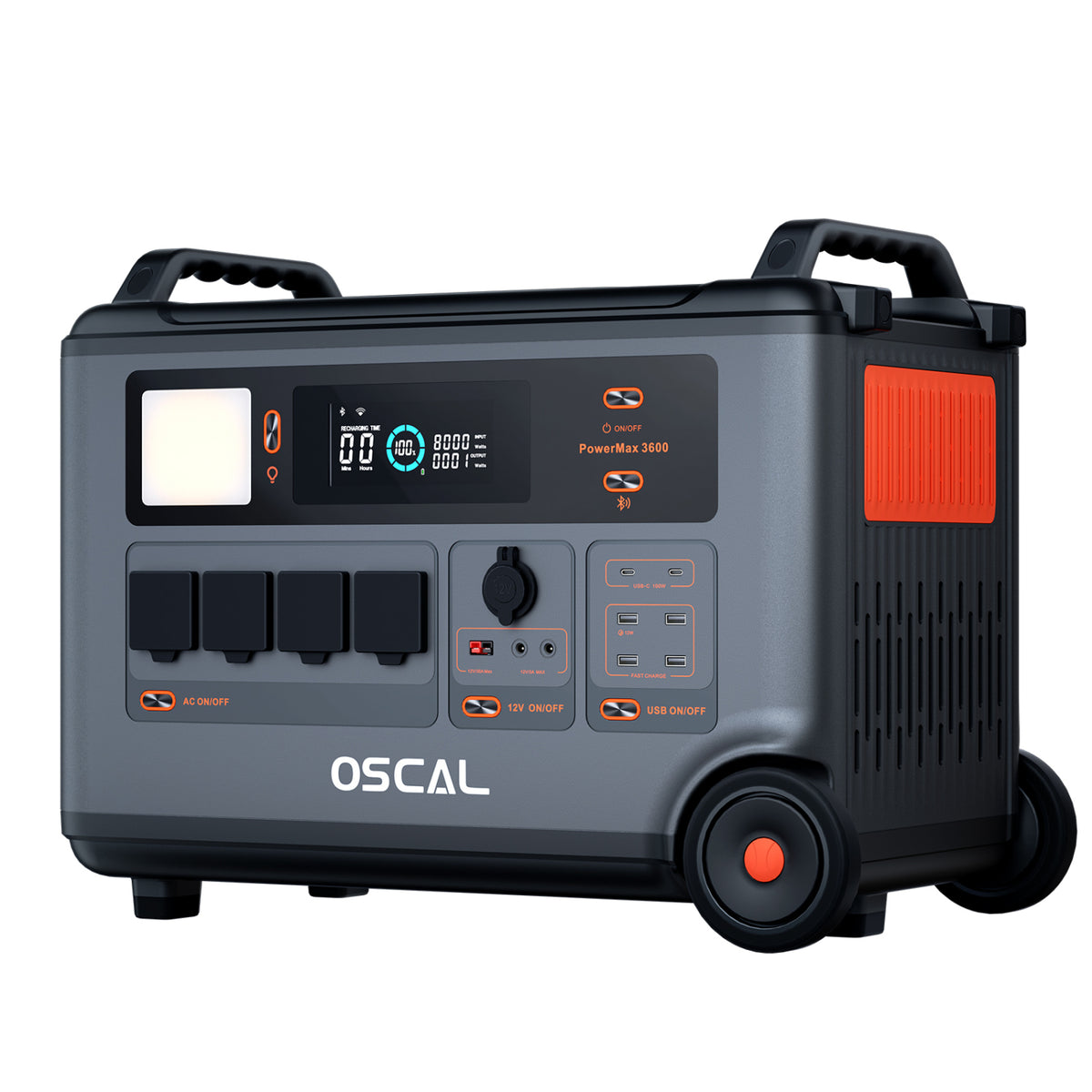 Power Station Portatile 3600W 3600Wh Espandibile  Oscal Power Max 3600
